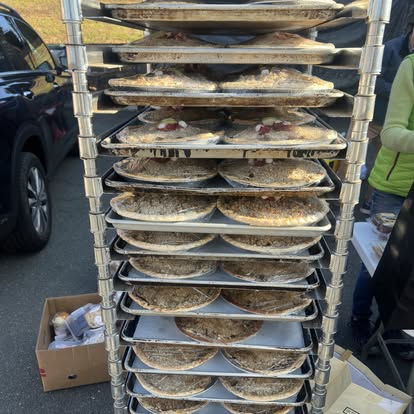 Apple pies prepared for Fisherman's Mark holiday meal distributions