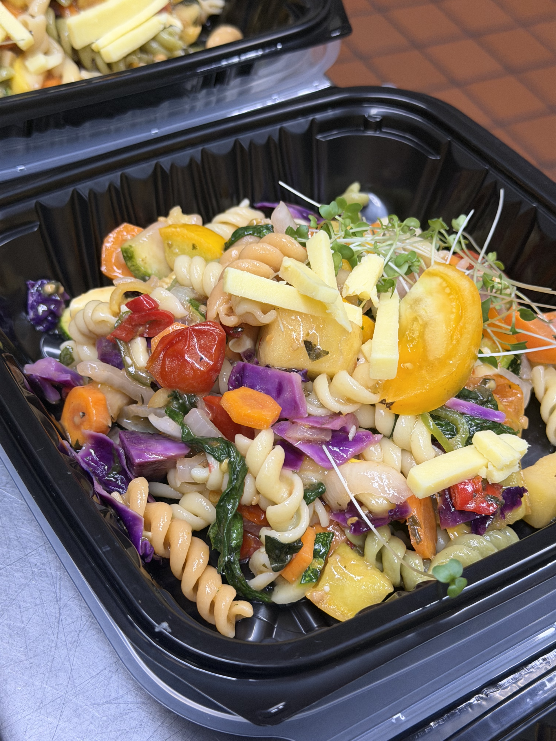 Prepared meal from Fisherman's Mark Zero Waste program