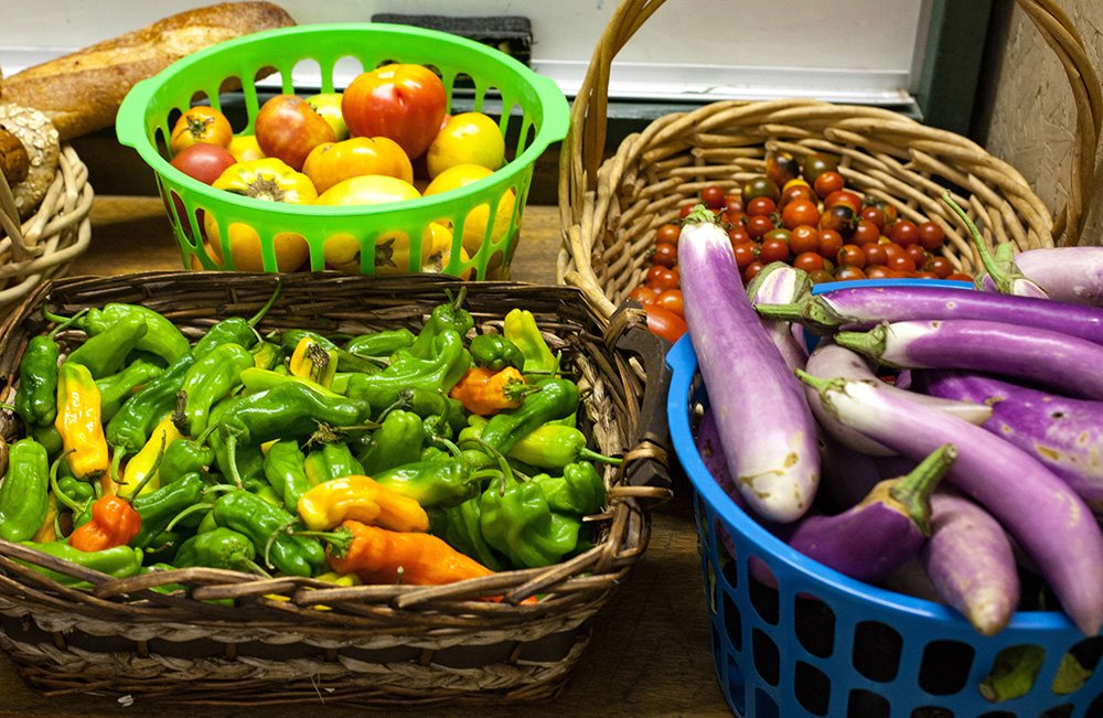 Fresh produce used throughout Fisherman's Mark food support programs
